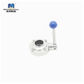 DN 40SS304/316L Manual Butterfly valve Sanitary Clamp Butterfly Valve With SS Plastic Trigger Handles